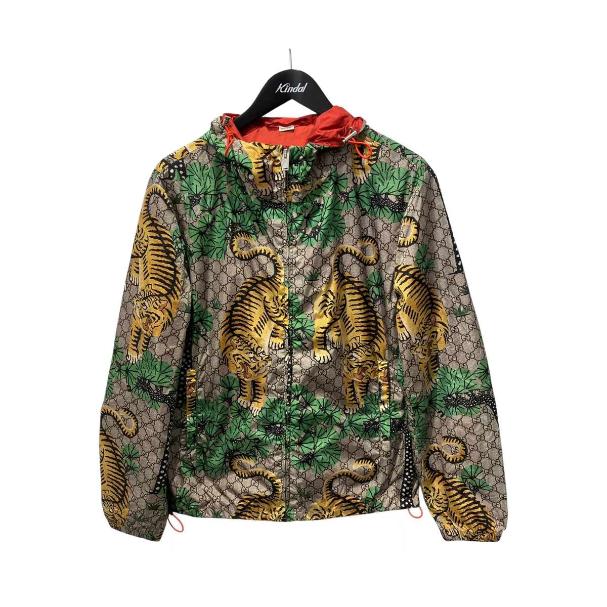Gucci GG Supreme Bengal Tiger Nylon Jacket Beige