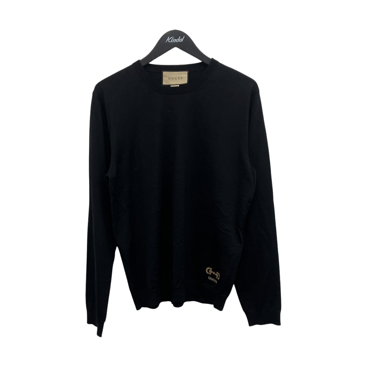 Gucci Horsebit Logo Wool Knit Black