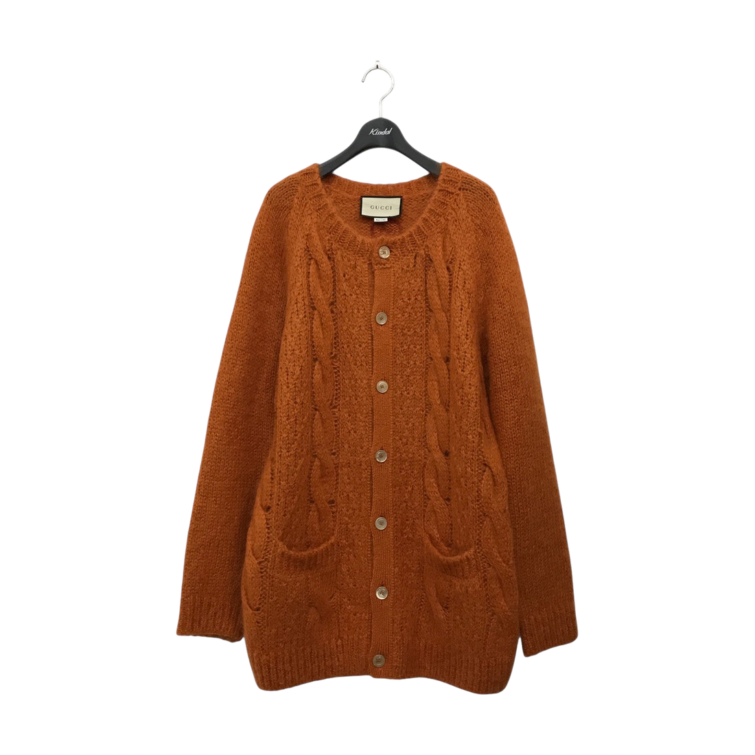 Gucci Mohair Blend Cardigan Orange