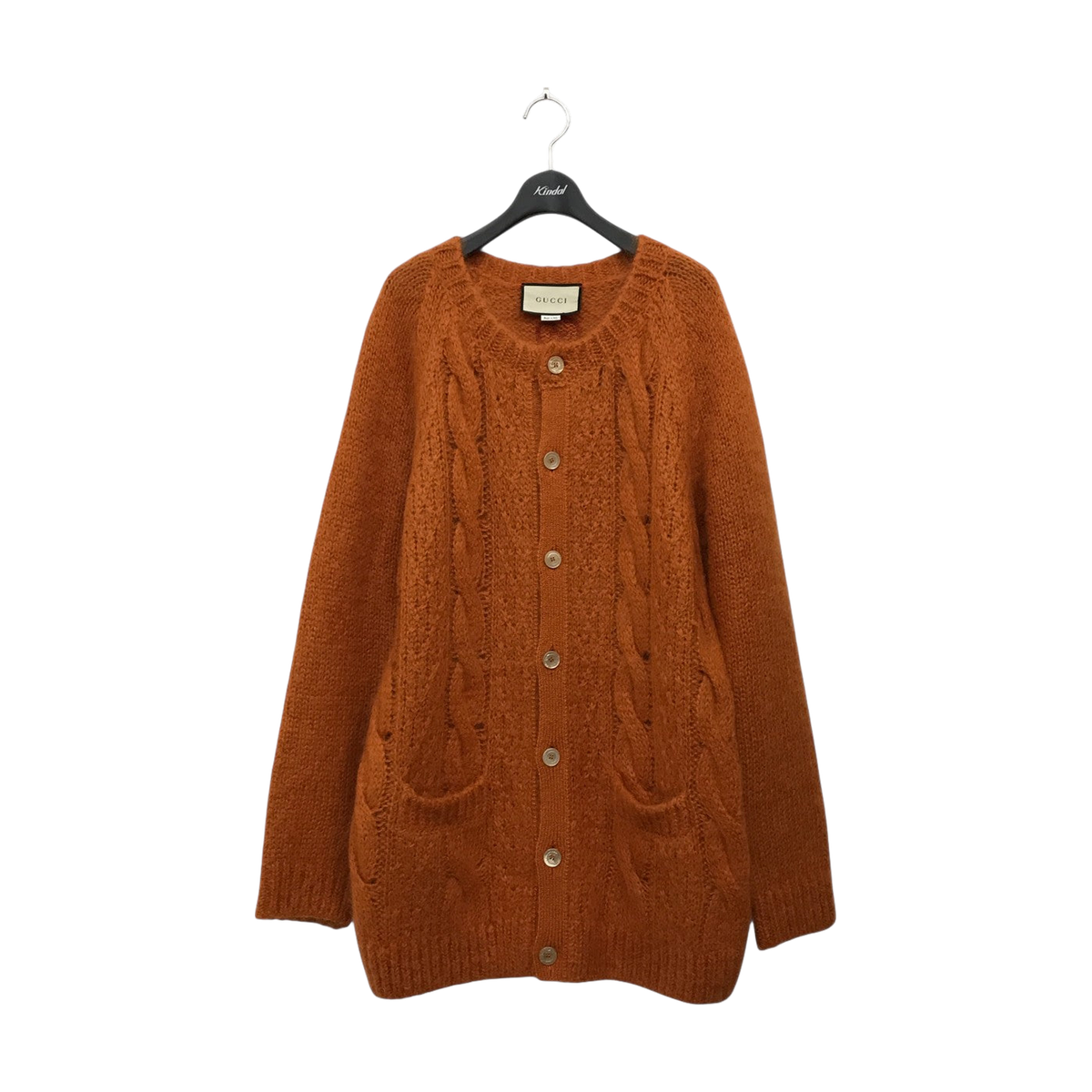 Gucci Mohair Blend Cardigan Orange