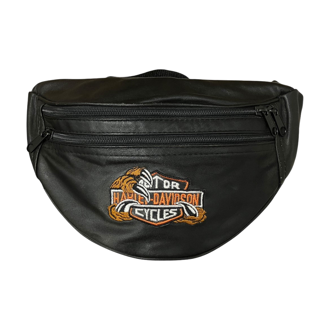 Harley-Davidson Leather Shoulder Bag Black - Pre-owned
