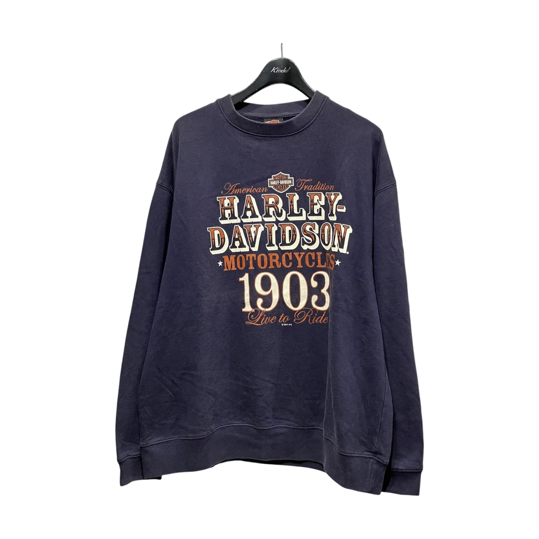 Harley-Davidson Printed Sweatshirts Navy - Pre-owned
