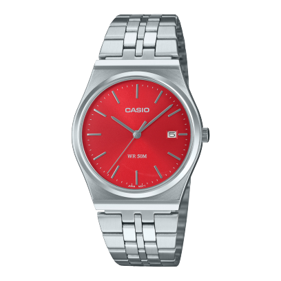 Casio MTP-B145D-4A2V | Retro-Style Mens Stainless Steel Watch