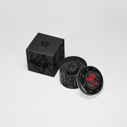 Special Demogorgon and vine packaging for the Casio G-Shock DW-5600STT-1