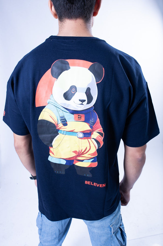 3Eleven Panda Navy Blue Unisex Sunset T-shirt