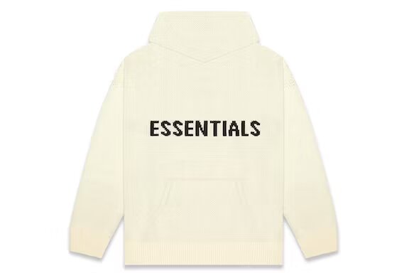Fear Of God Essentials SS20 Knit Hoodie 'Cream'