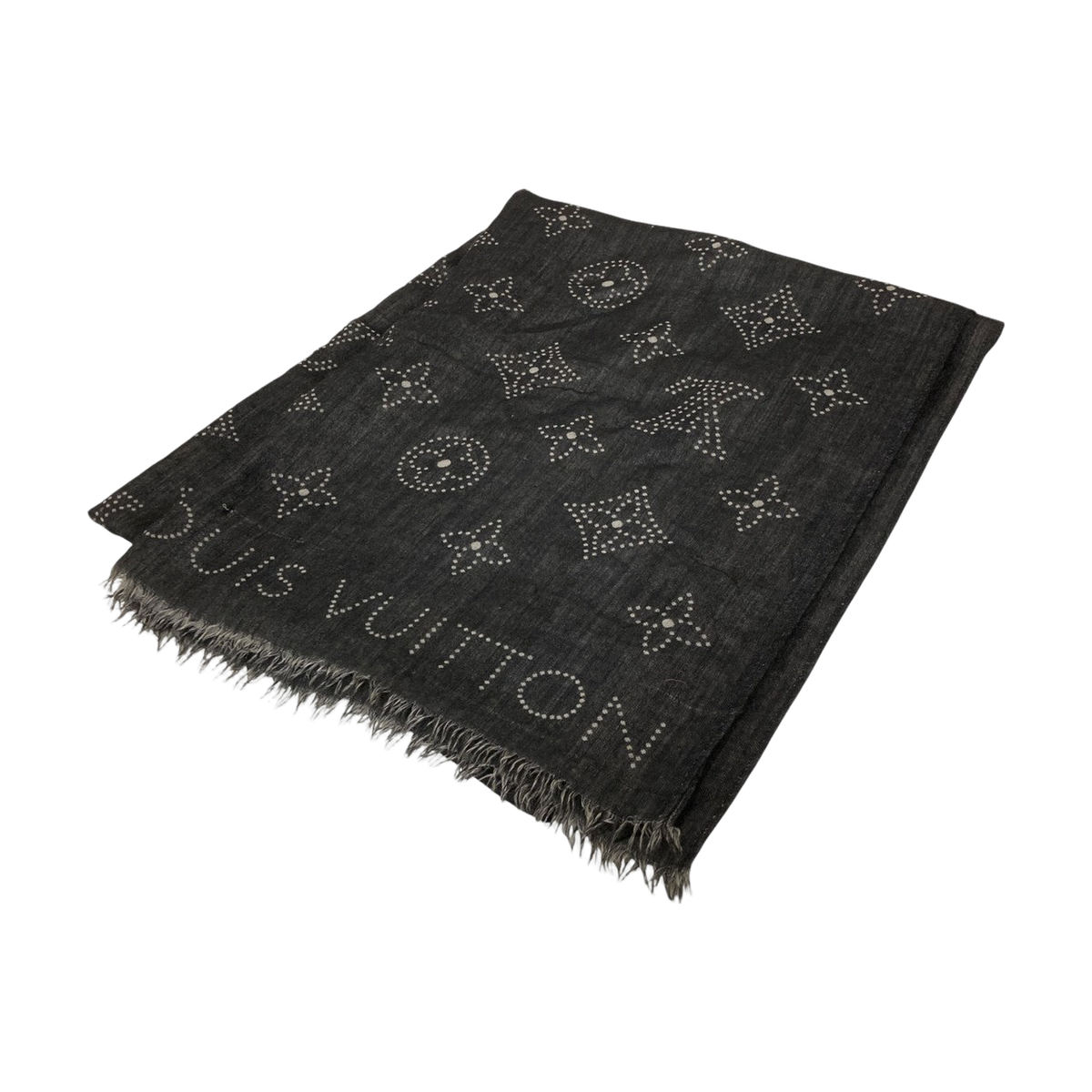 Louis Vuitton Etor Mahina Muffler Black - Pre-owned
