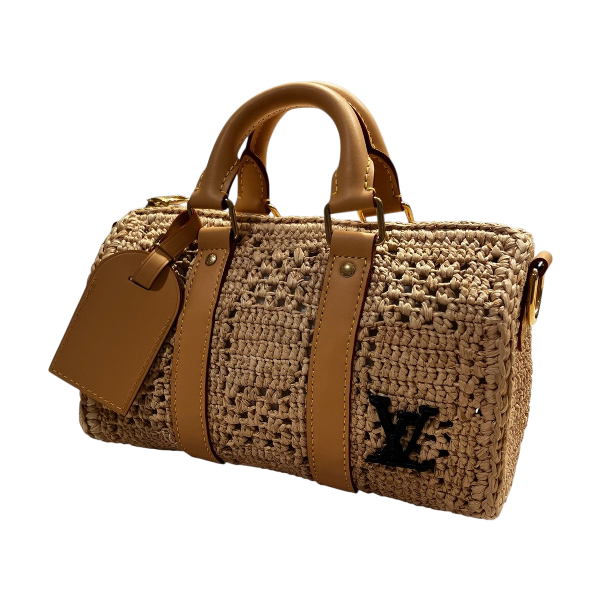 Louis Vuitton Keepall Bandouliere 25 Damier Raffia