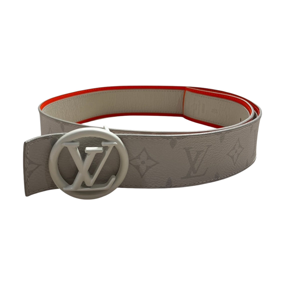 Louis Vuitton LV Circle Belt Orange White - Pre-owned