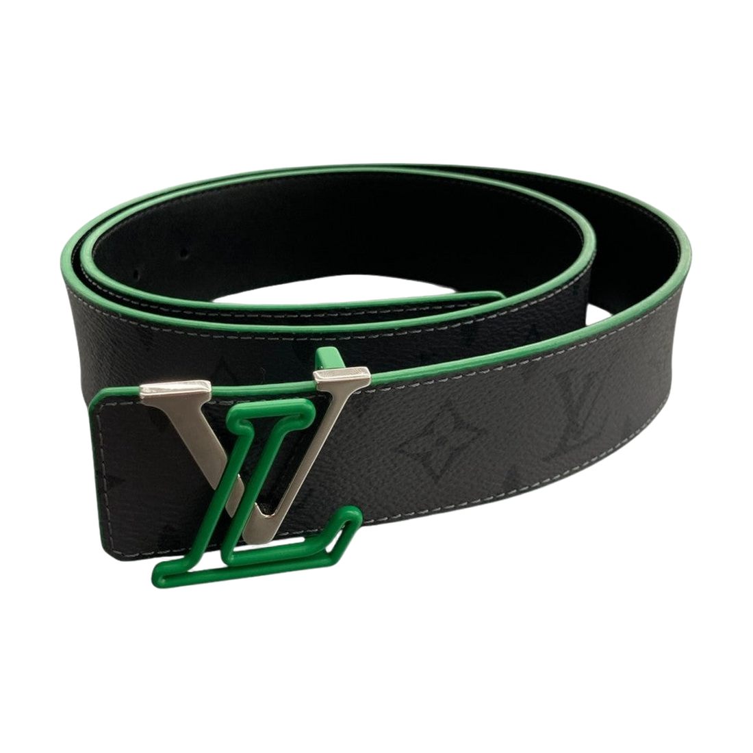 Louis Vuitton LV Initiales Belt Grey Green - Pre-owned