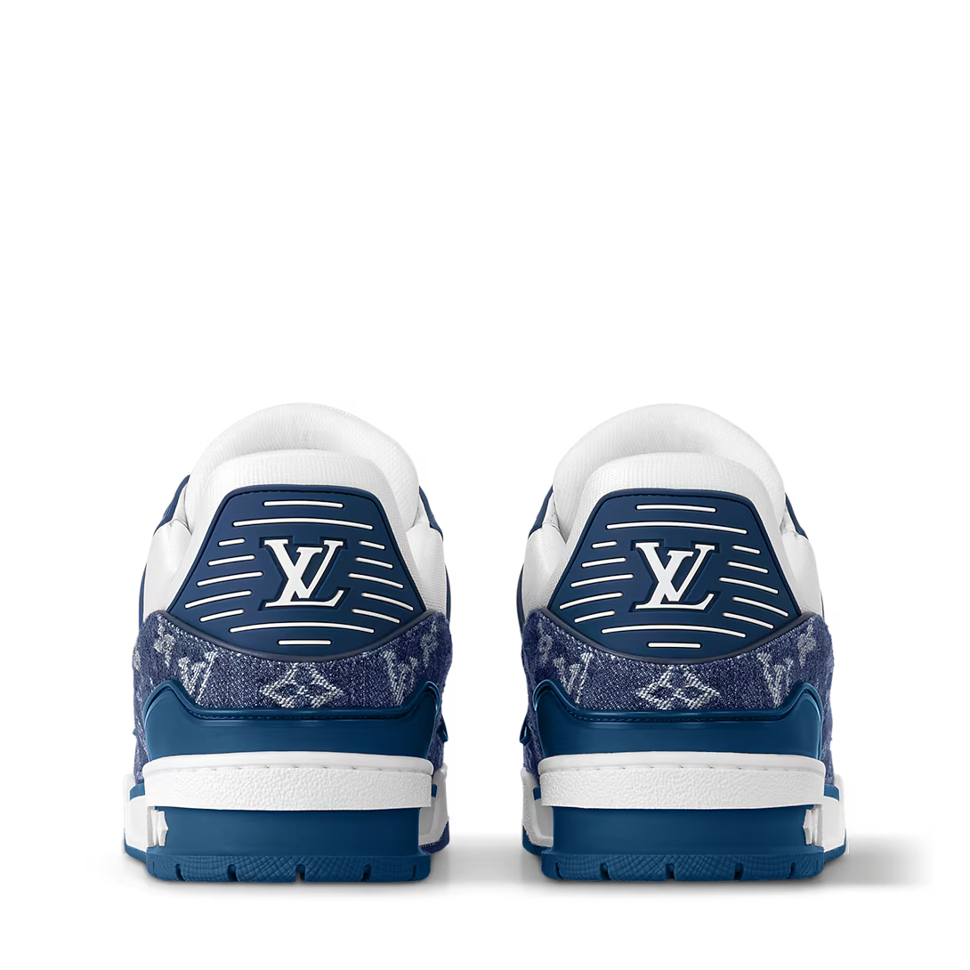 Louis Vuitton LV Trainer Monogram Denim White Blue