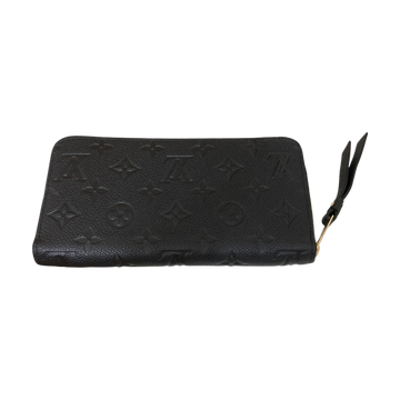 Louis Vuitton Monogram Empreinte Zippy Wallet Long Wallet Black - Pre-owned