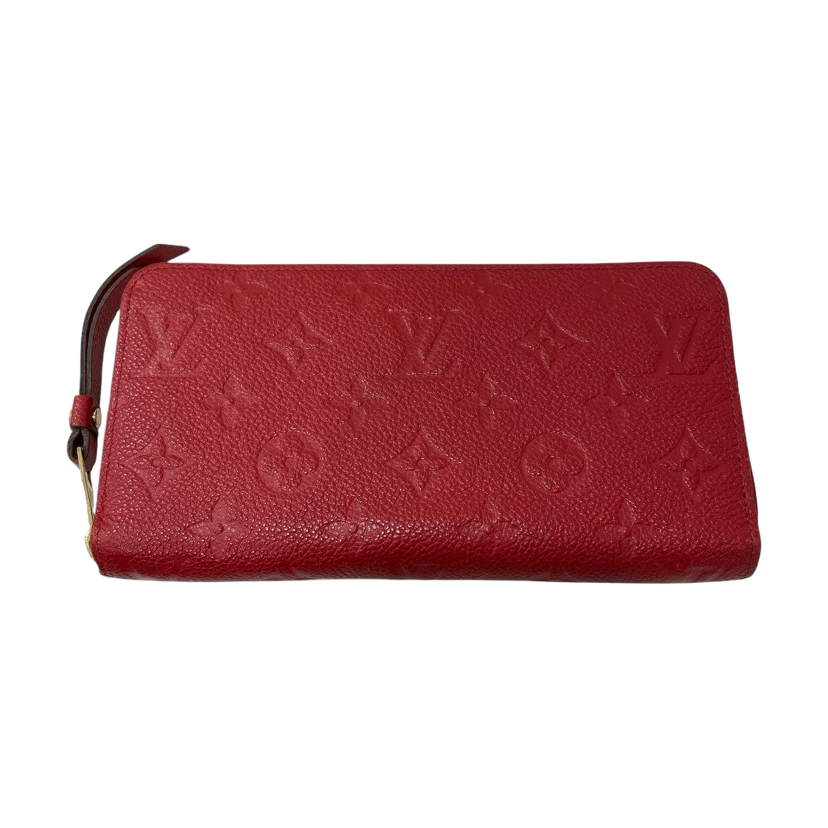 Louis Vuitton Monogram Empreinte Zippy Wallet Long Wallet Red - Pre-owned