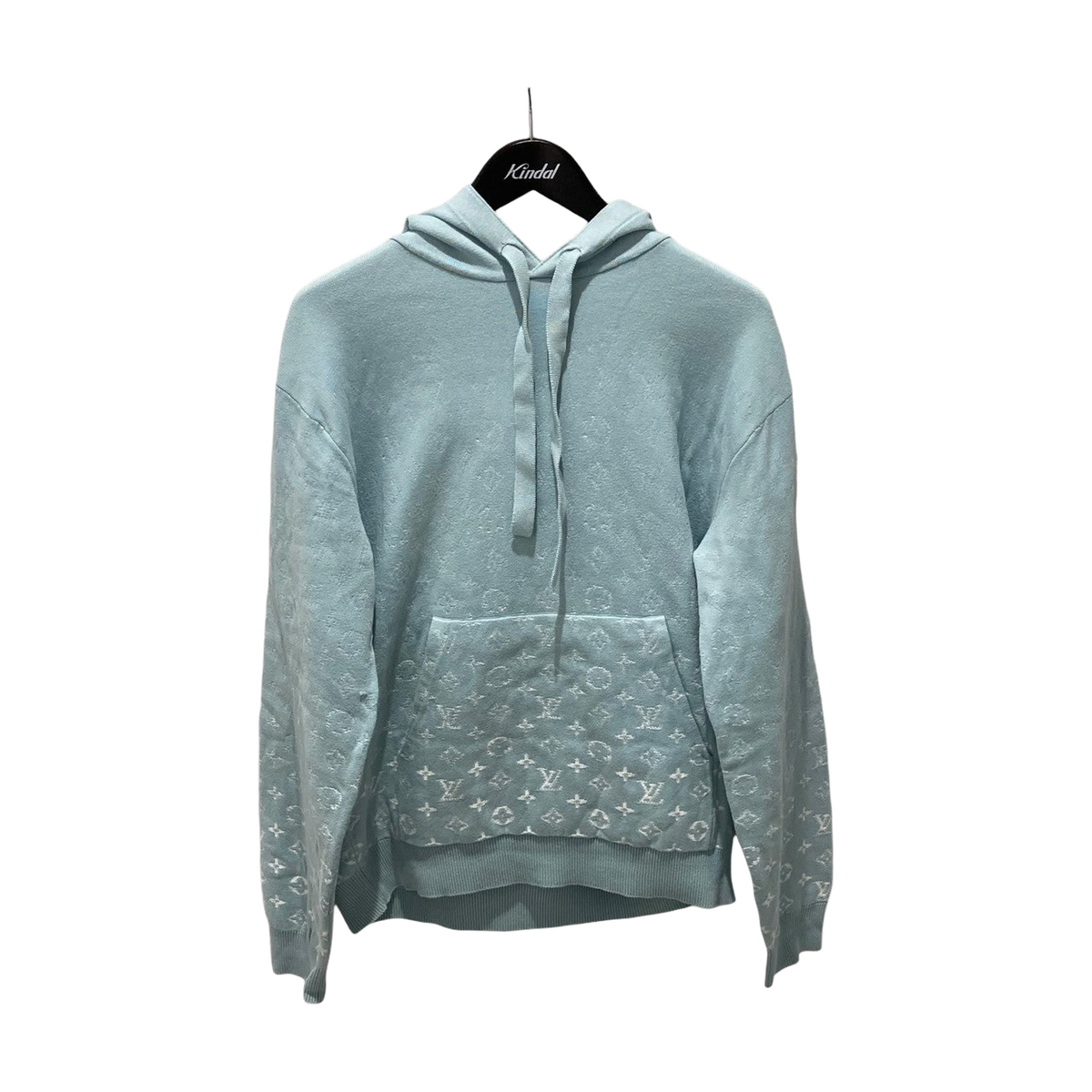 Louis Vuitton Monogram Gradient Jacquard Knit Hoodie Blue (SS23)