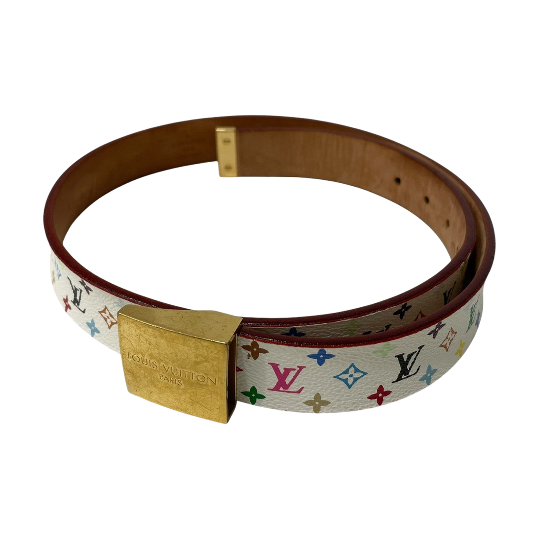 Louis Vuitton Multi Monogram Belt White - Pre-owned