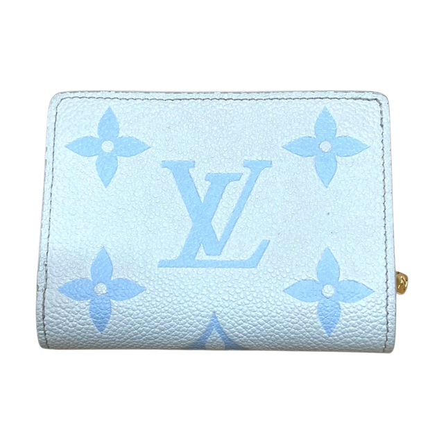 Louis Vuitton Portefeuil Claire Monogram Empreinte White / Sky Blue - Pre-owned