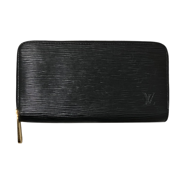 Louis Vuitton [zippy Wallet Epi] Round Zip Wallet Black - Pre-owned