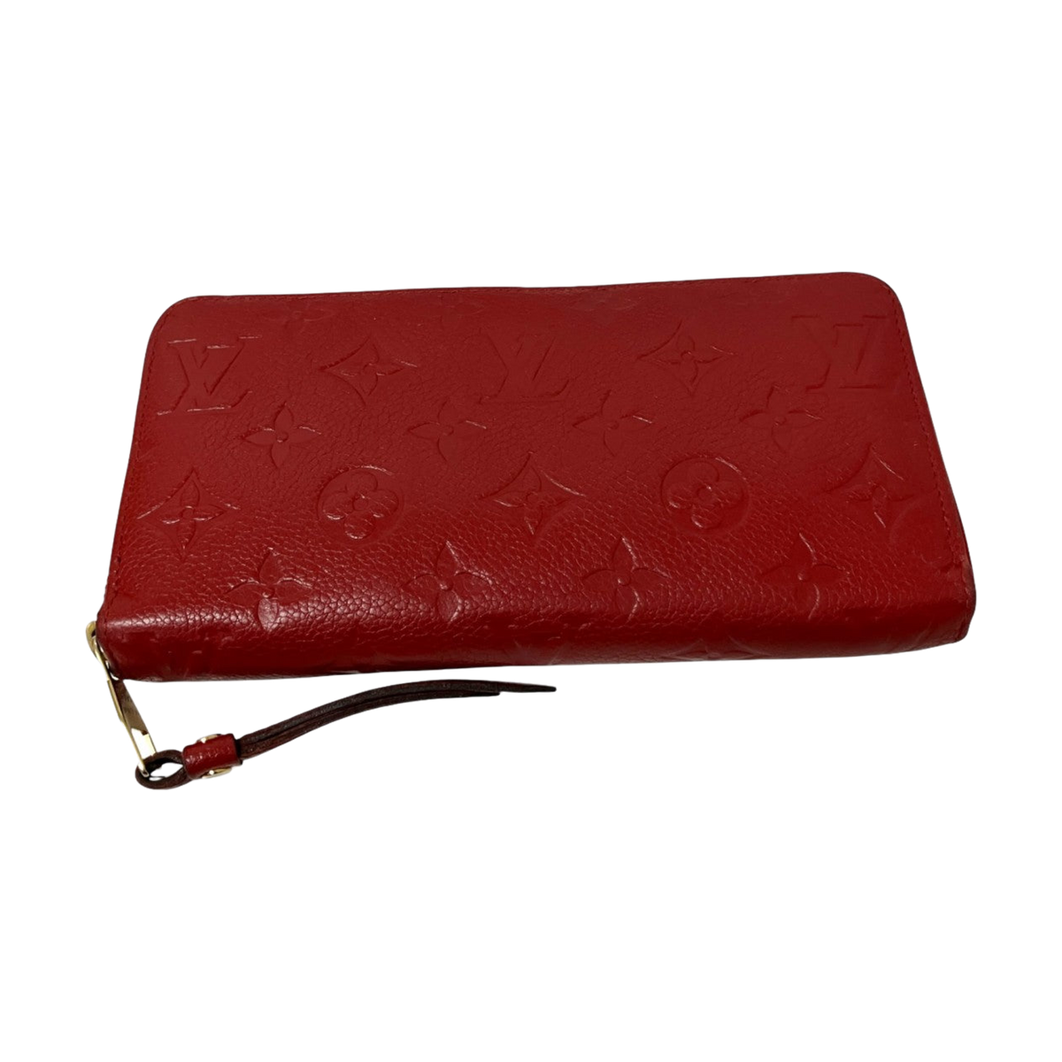 Louis Vuitton Zippy Wallet Long Wallet Red - Pre-owned