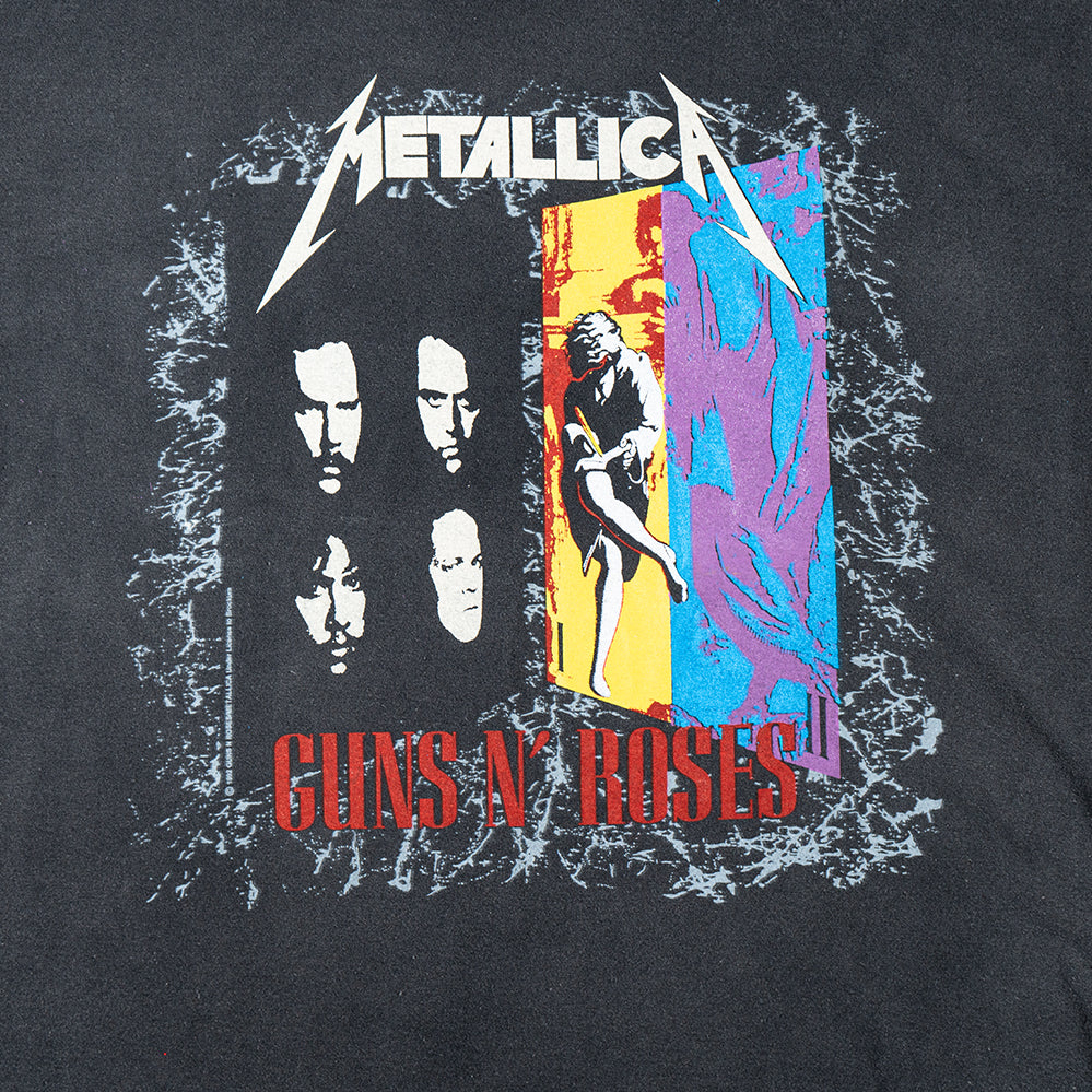 Metallica X Guns N Roses Band Logo T-shirt