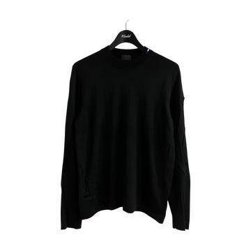 Moncler Girocollo Tricot Crew Neck Knit Black