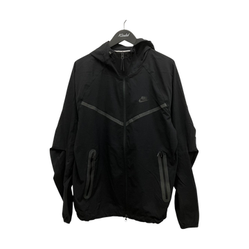 Nike Hooded Zip Up Nylon Jacket Black