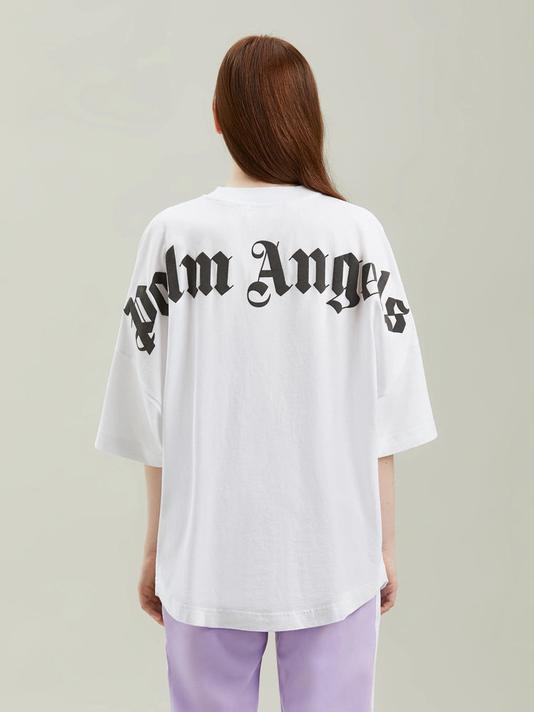 Palm Angels Logo Over Tee White