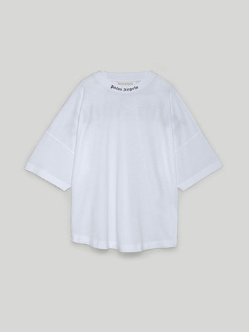 Palm Angels Logo Over Tee White