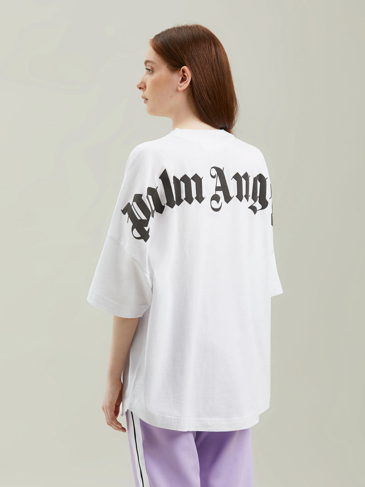 Palm Angels Logo Over Tee White