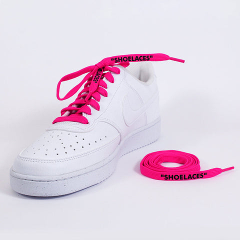 Pink "OFF WHITE" Style "SHOELACES
