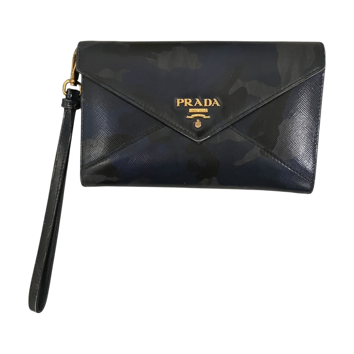 Prada Shoulder Wallet Navy - Pre-owned