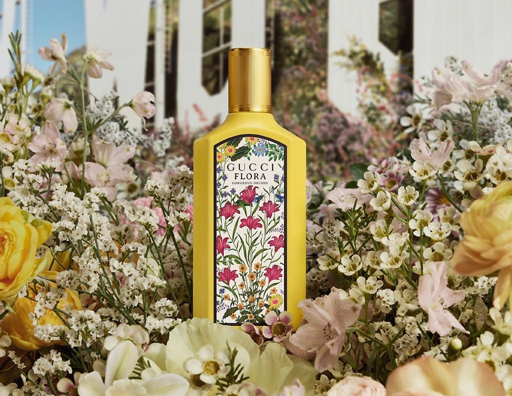 Bottle of FLORA GORGEOUS ORCHID, 100 ml perfume by Gucci