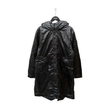 Stone Island Hooded Jacket Glass Cover Black