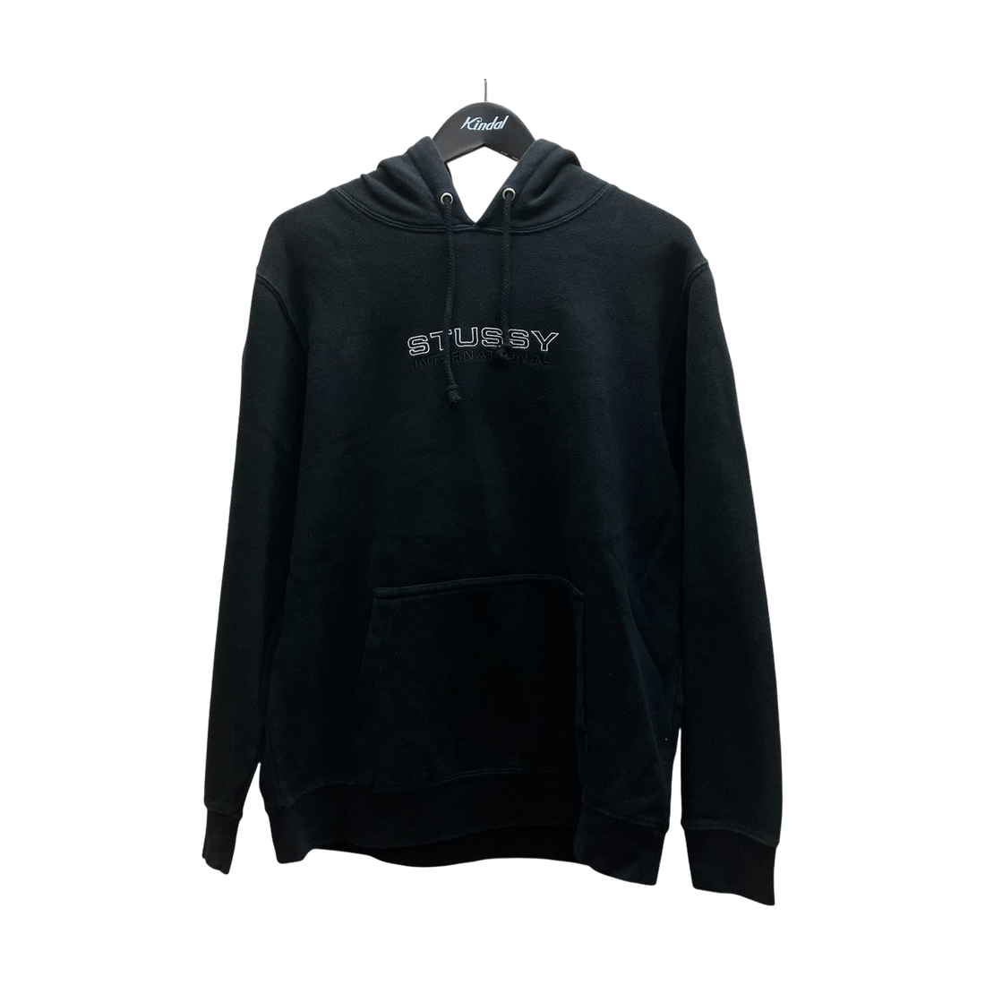 Stussy Logo Hoodie Black