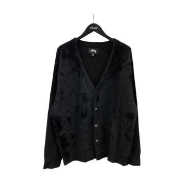 Stussy Shaggy Cardigan Black (SS24)