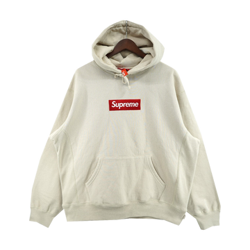 Supreme Box Logo Hooded Sweatshirt Stone (FW24)