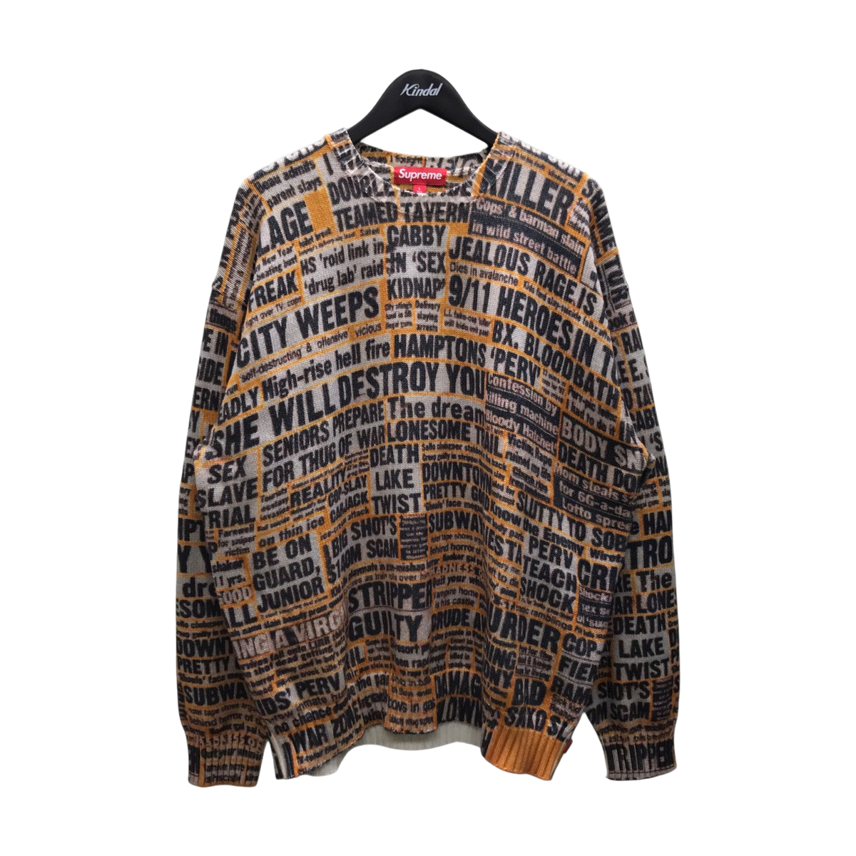 Supreme Dash Snow Sweater Yellow (FW25)
