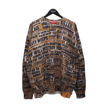 Supreme Dash Snow Sweater Yellow (FW25)