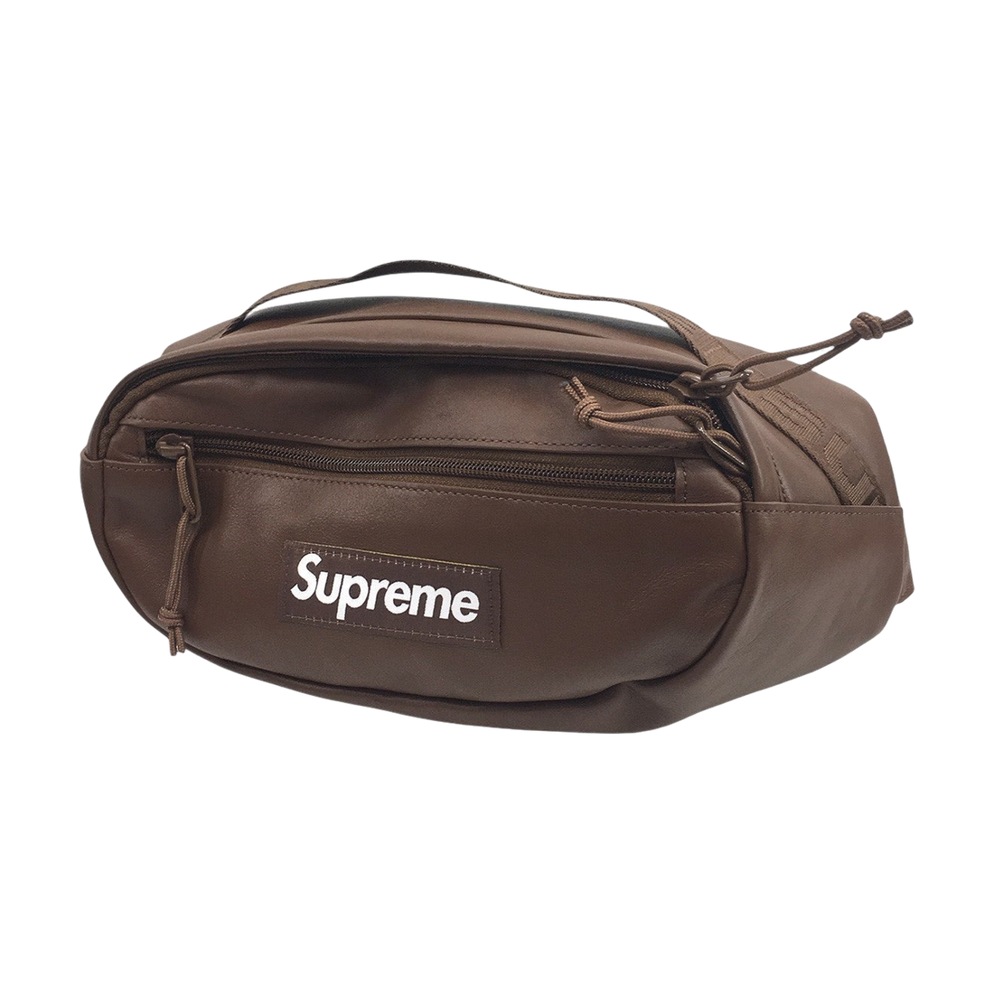 Supreme Leather Waist Bag Brown (FW24)