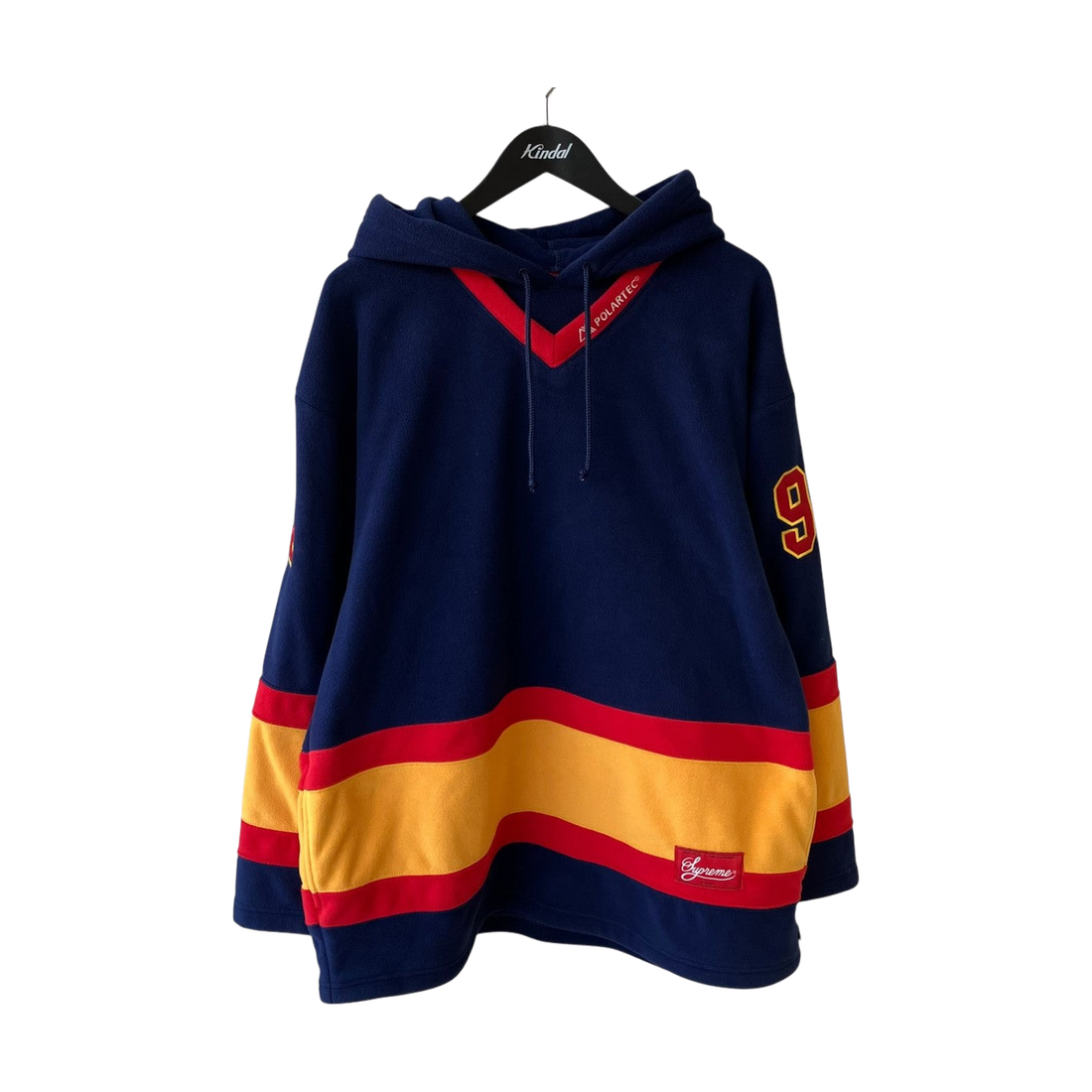 Supreme Polartec Hooded Hockey Jersey Navy - Pre-owned