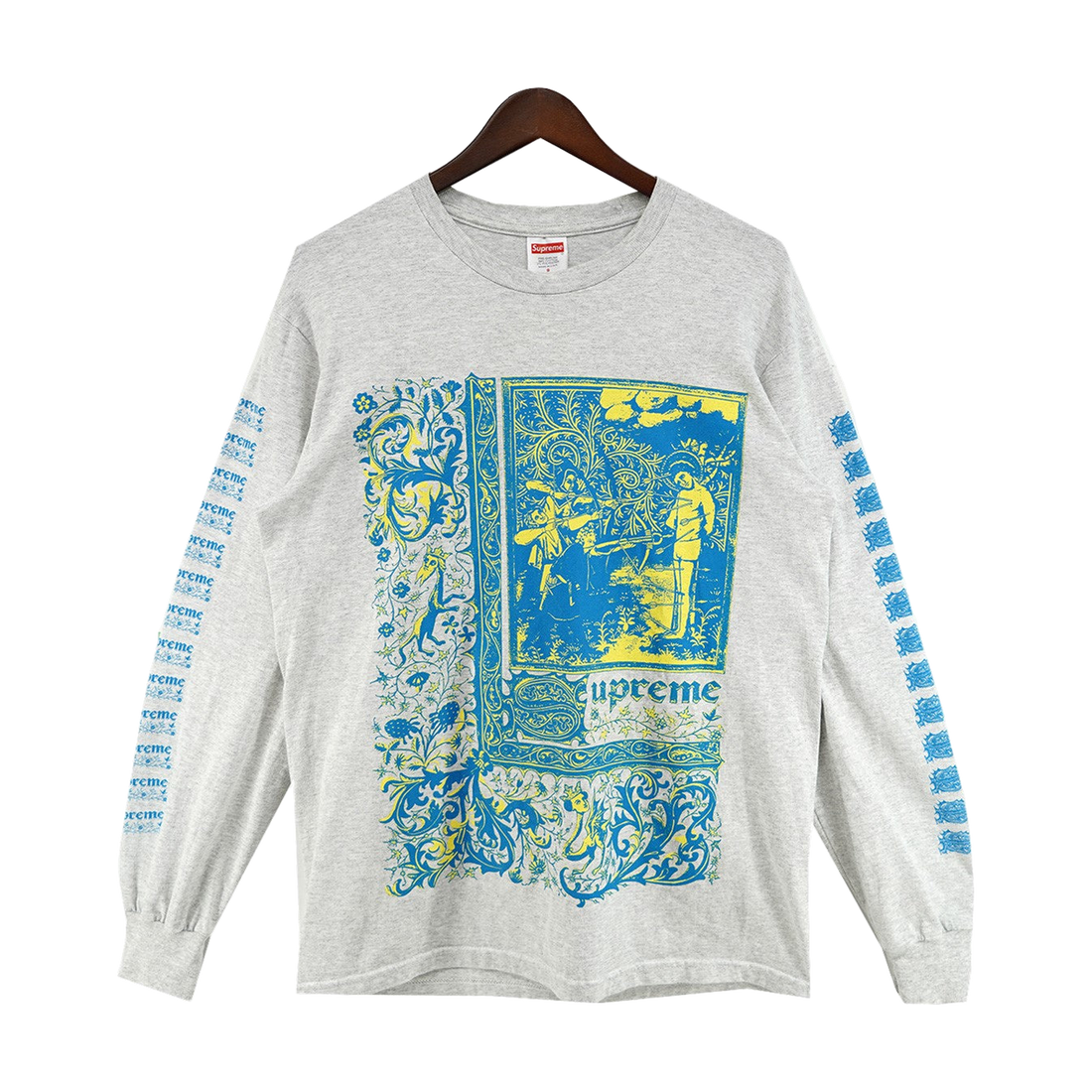 Supreme Saint Sebastian L/S Tee Grey (SS24) - Pre-owned