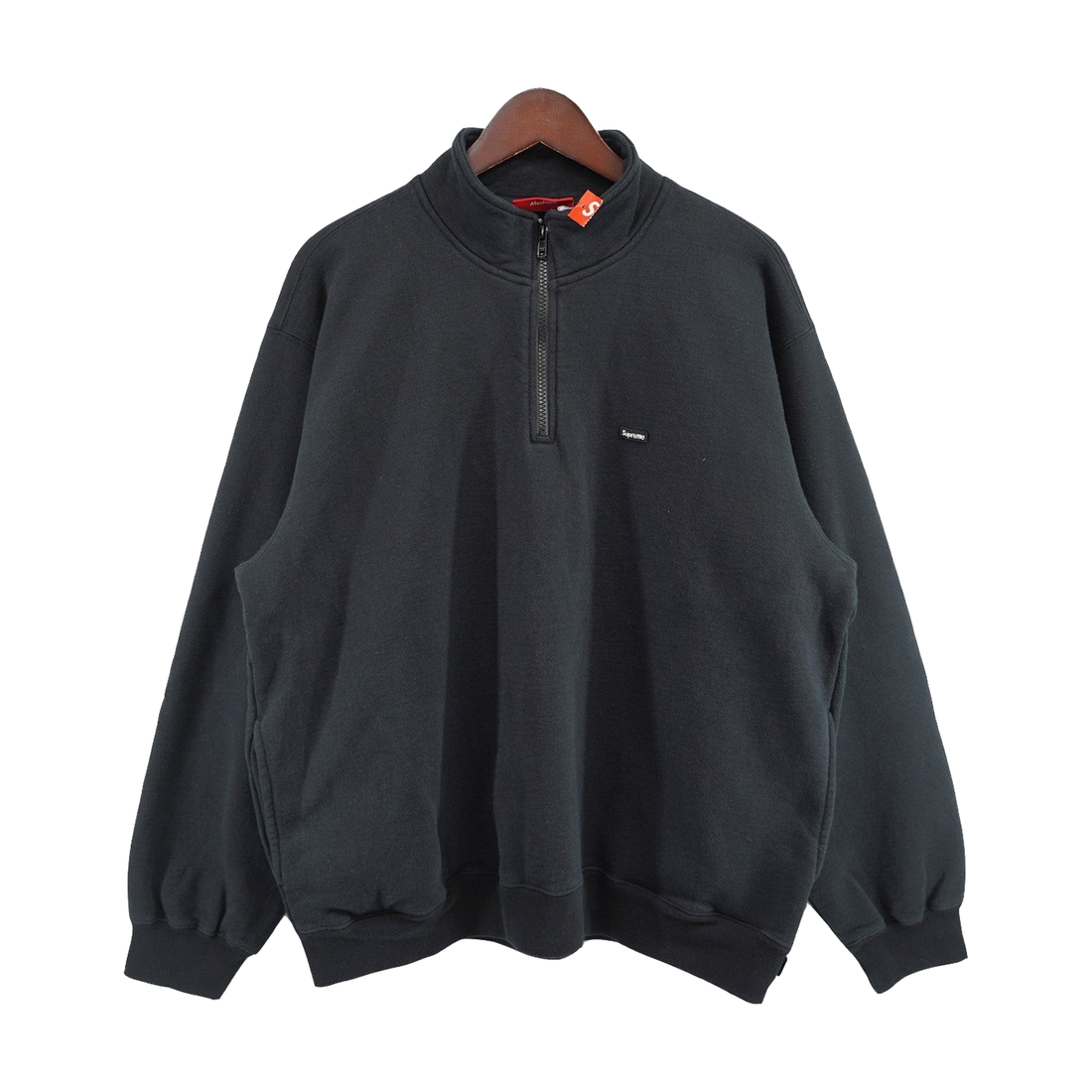 Supreme Small Box Half Zip Pullover Black (SS25)