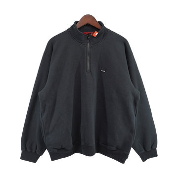 Supreme Small Box Half Zip Pullover Black (SS25)