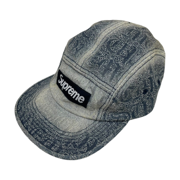 Supreme Stitched Old English Denim Cap Indigo