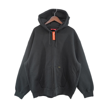 Supreme Work Zip Up Hooded Sweatshirt Black (SS25)