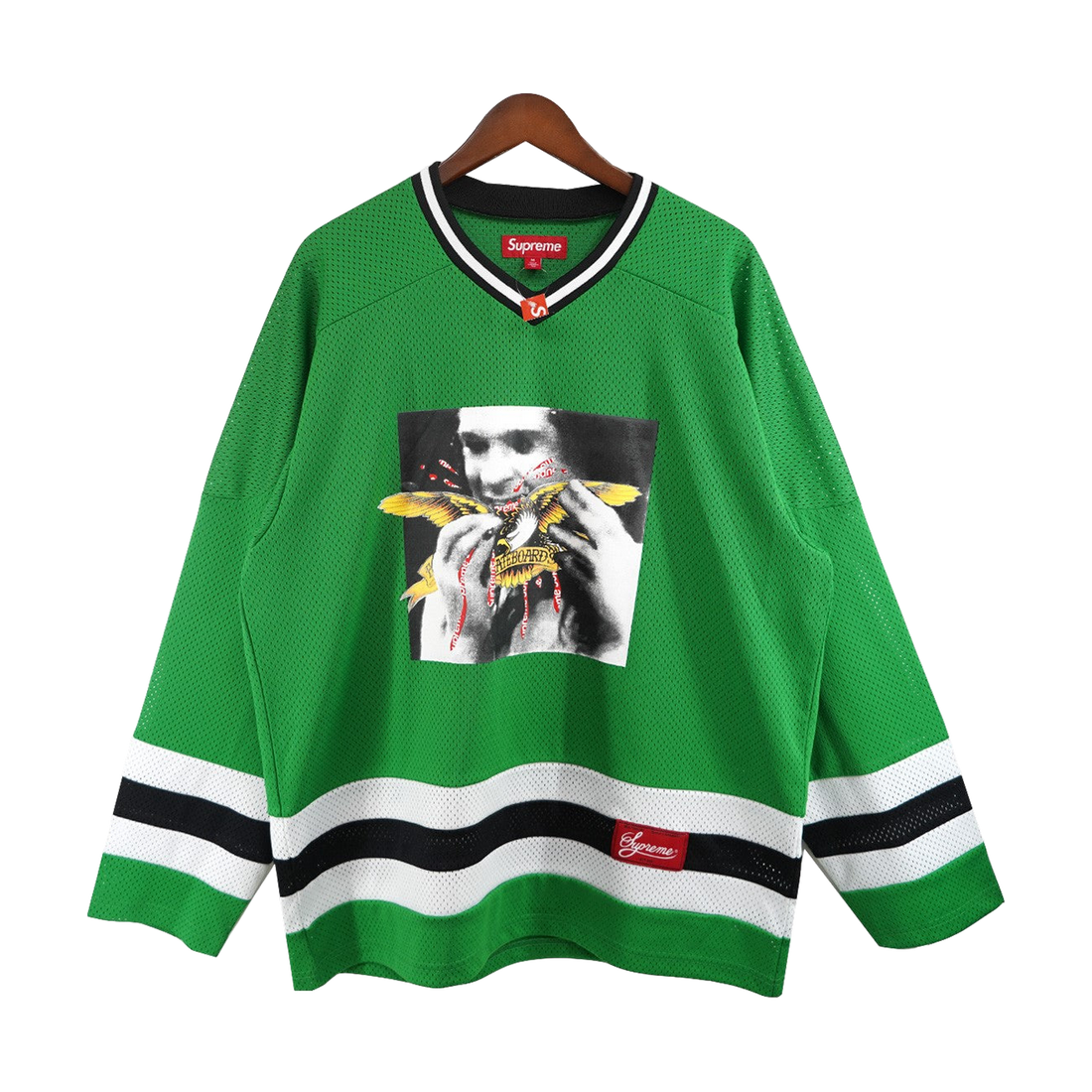 Supreme x Antihero Ozzy Hockey Jersey Green (FW25) - Pre-owned