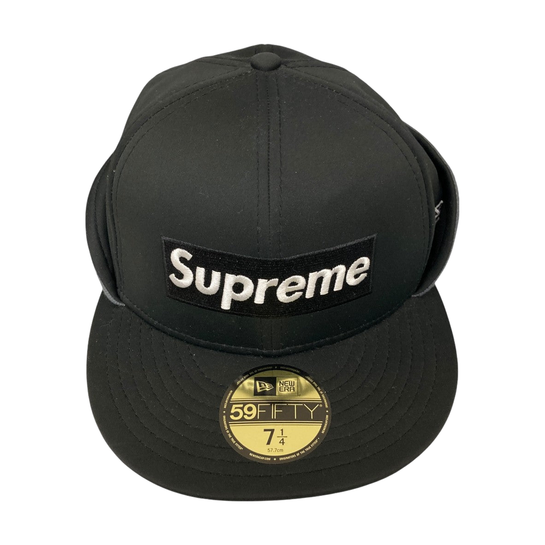 Supreme x New Era Windstopper Earflap Box Logo Cap Black (FW20) - Pre-owned