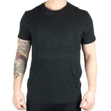 Debossed Black T-Shirt