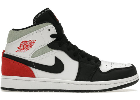 Air Jordan 1 Mid Red Black Toe