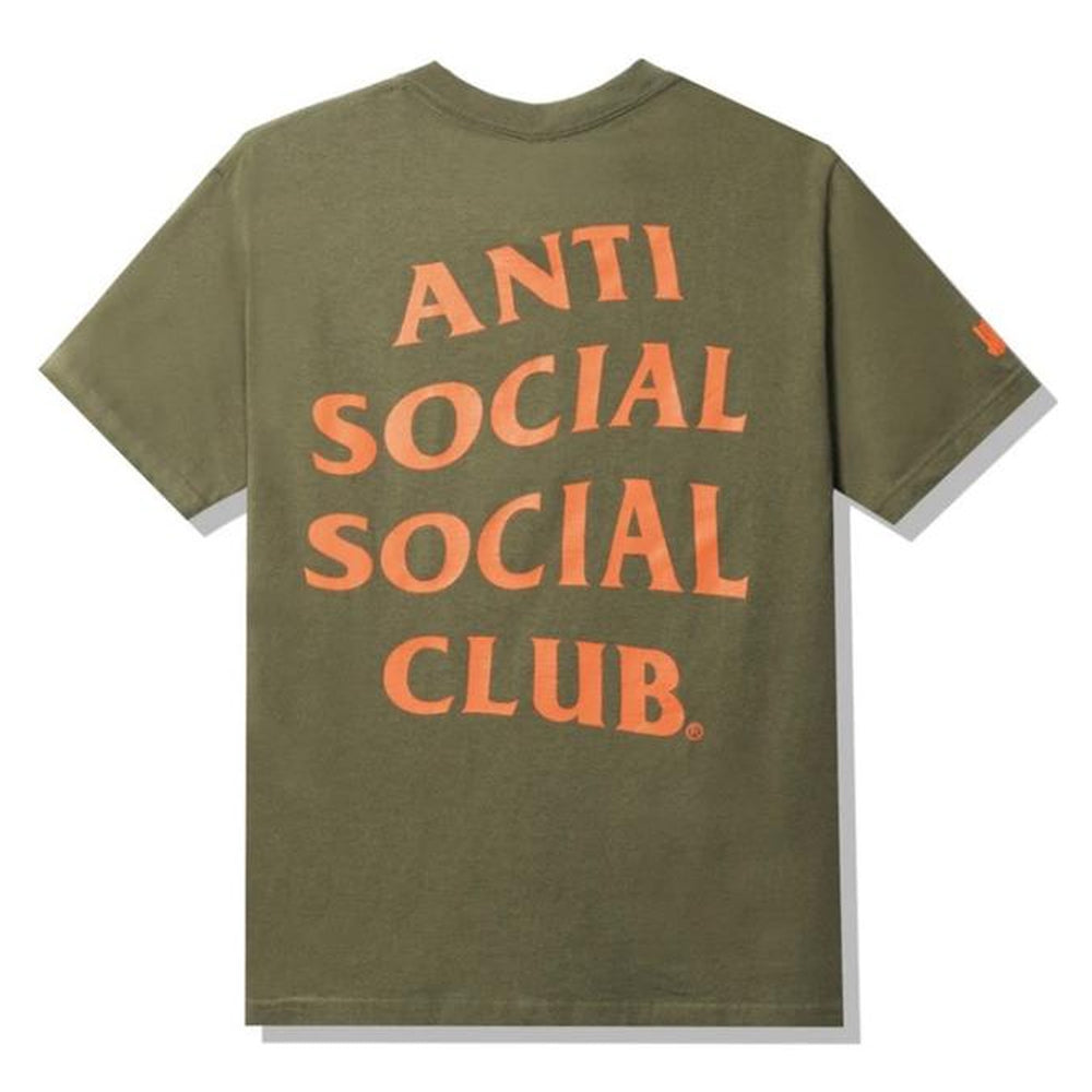 Antisocial social club X Undefeated Paranoid Olive T-shirt