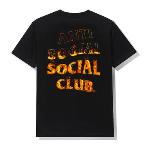 Antisocial Social Club Fire Inside Black Tee